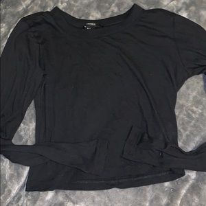 Long sleeve crop top